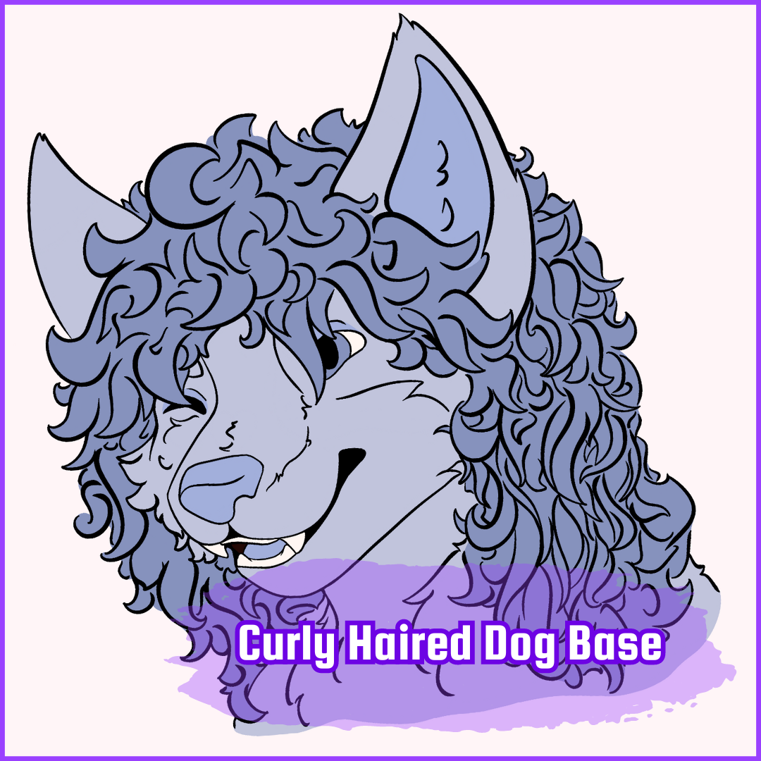 YCH Reference Badge - Curly Haired Doggo - Furbellion
