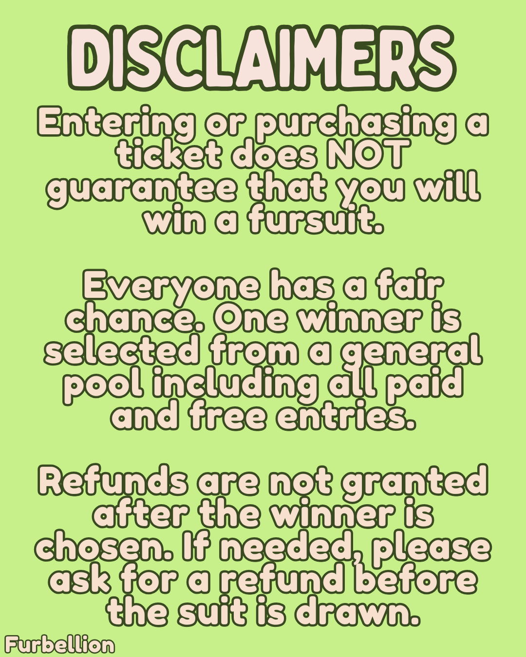 Charity Fursuit Raffle Entry Ticket