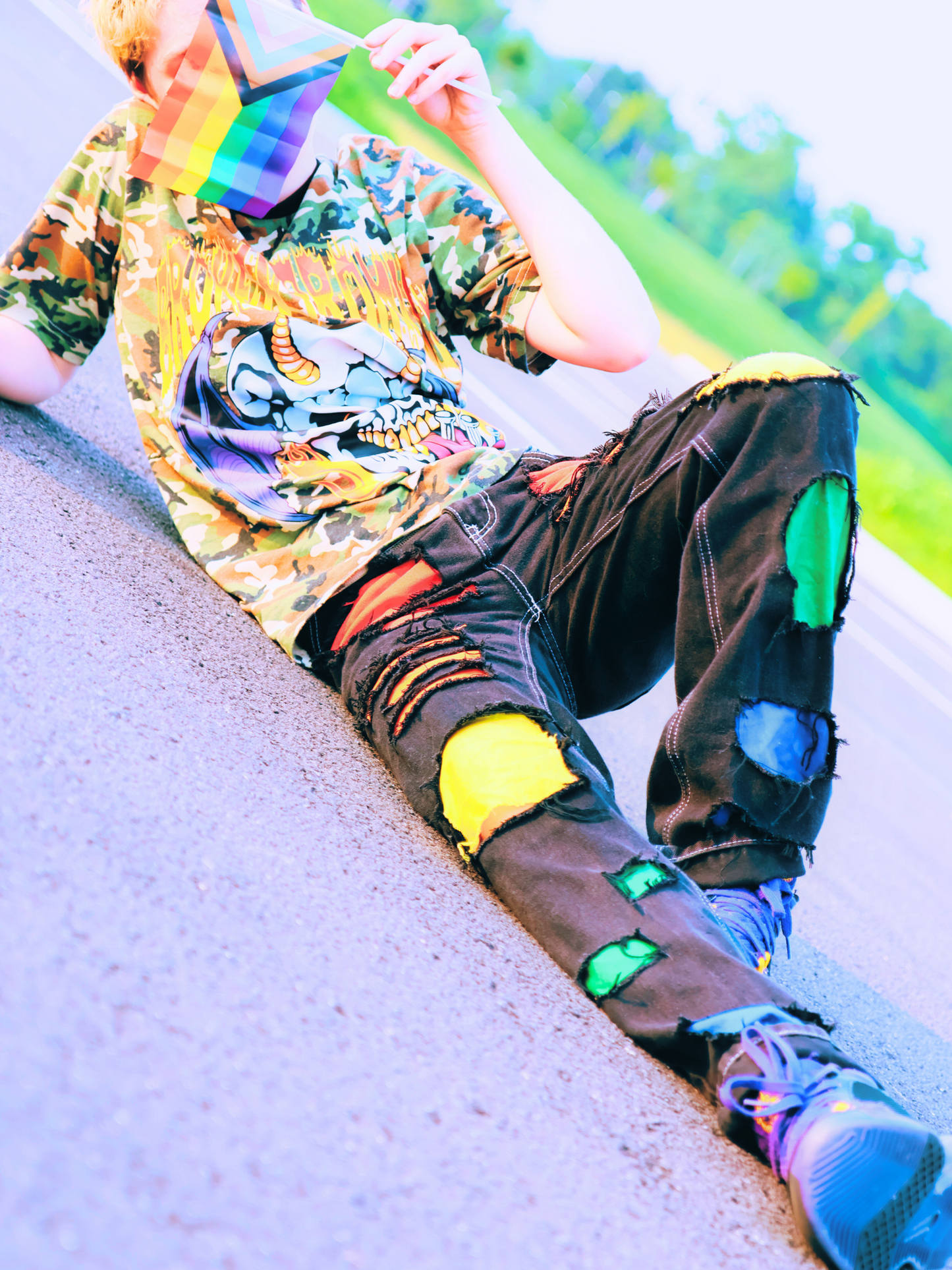 Rainbow Ripped Pride Jeans LGBTQIA+