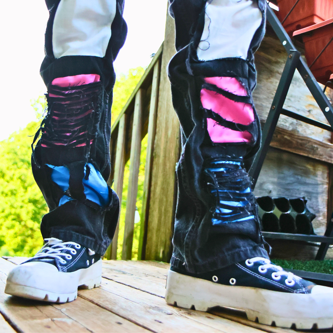 Trans Ripped Pride Jeans LGBTQIA+