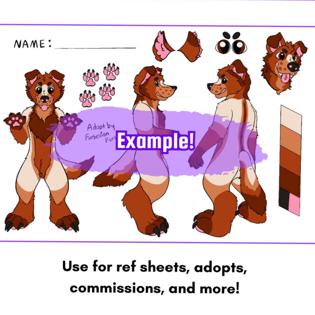 YCH Reference Sheet - Canine Edition - Furbellion