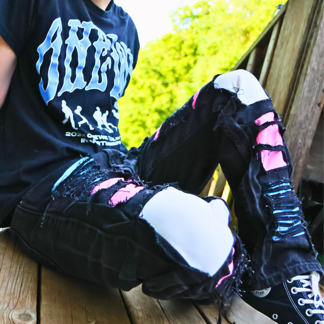 Trans Ripped Pride Jeans LGBTQIA+