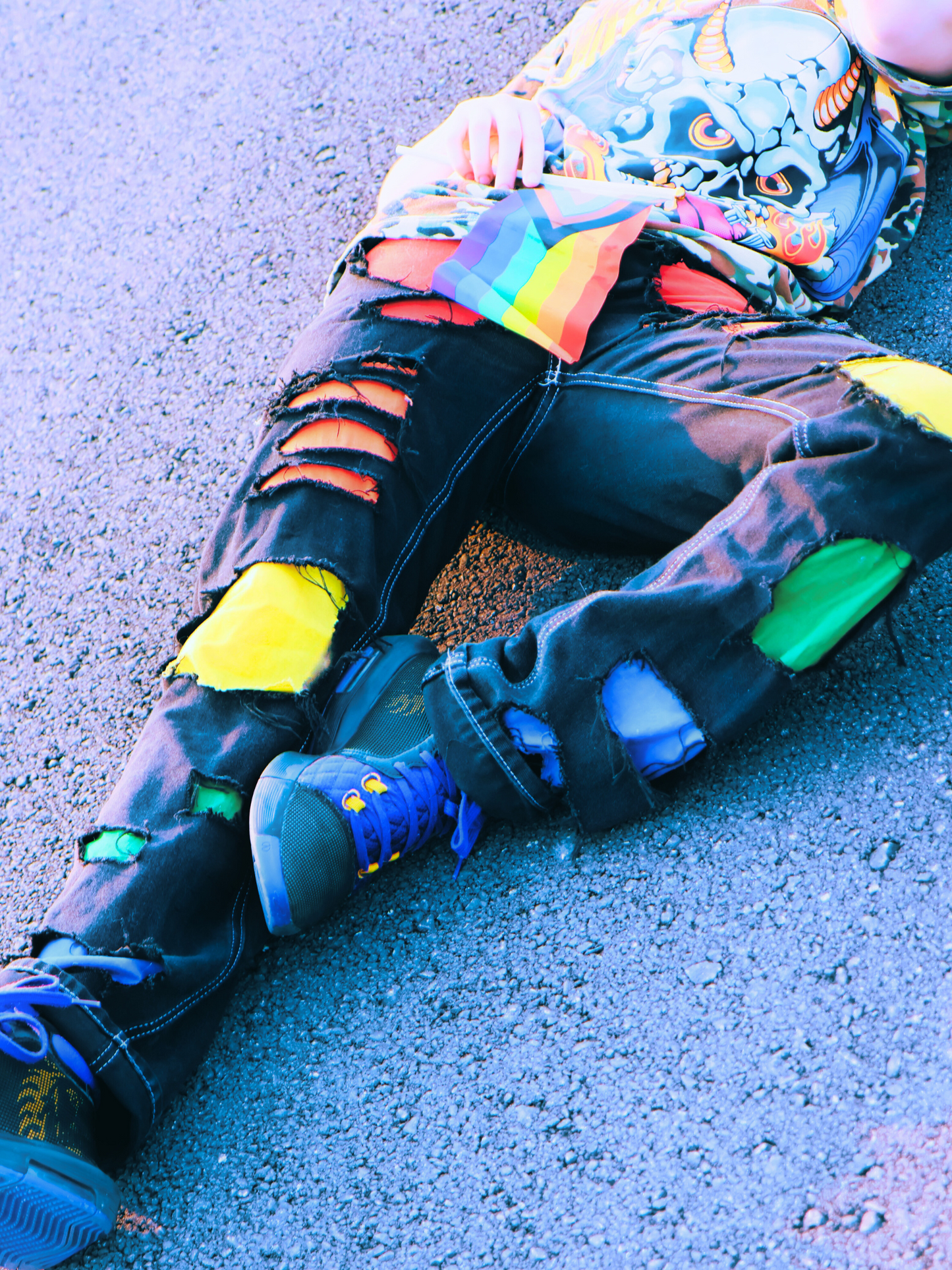 Rainbow Ripped Pride Jeans LGBTQIA+